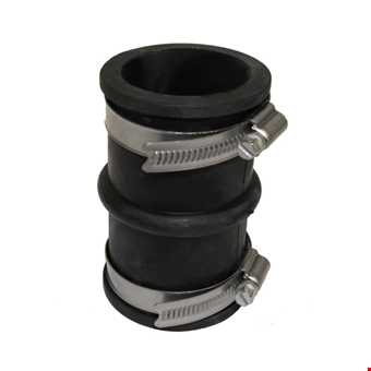 Rubber Sleeve, ø50 w/Hose Clip