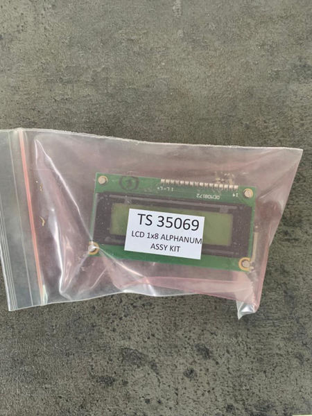LCD 1x8 alphanum assy