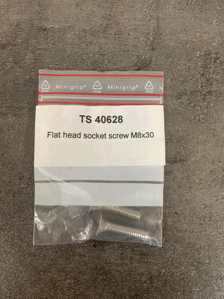 Flat head socket screw M8x30