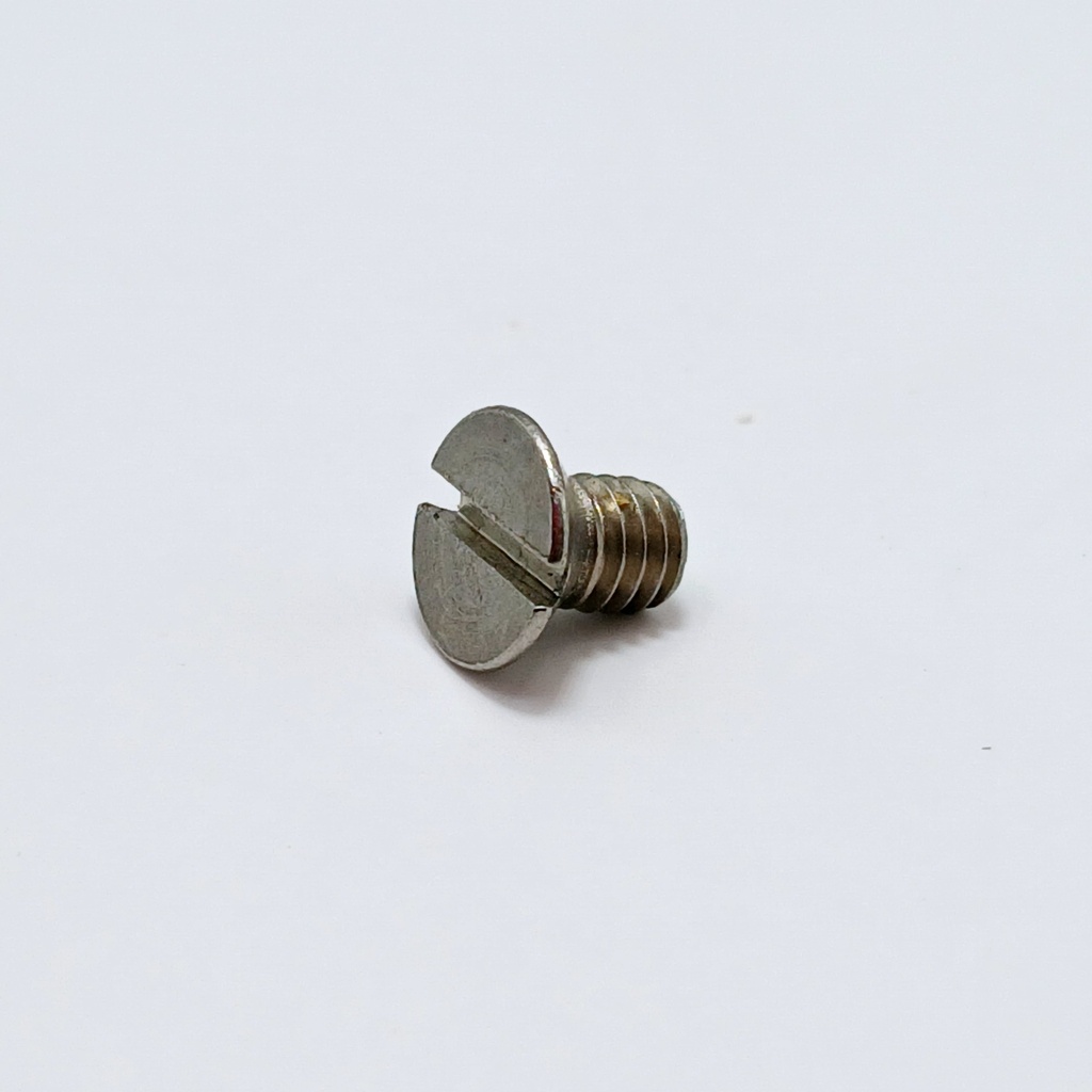 Slotted flat head mach. screw M3x10