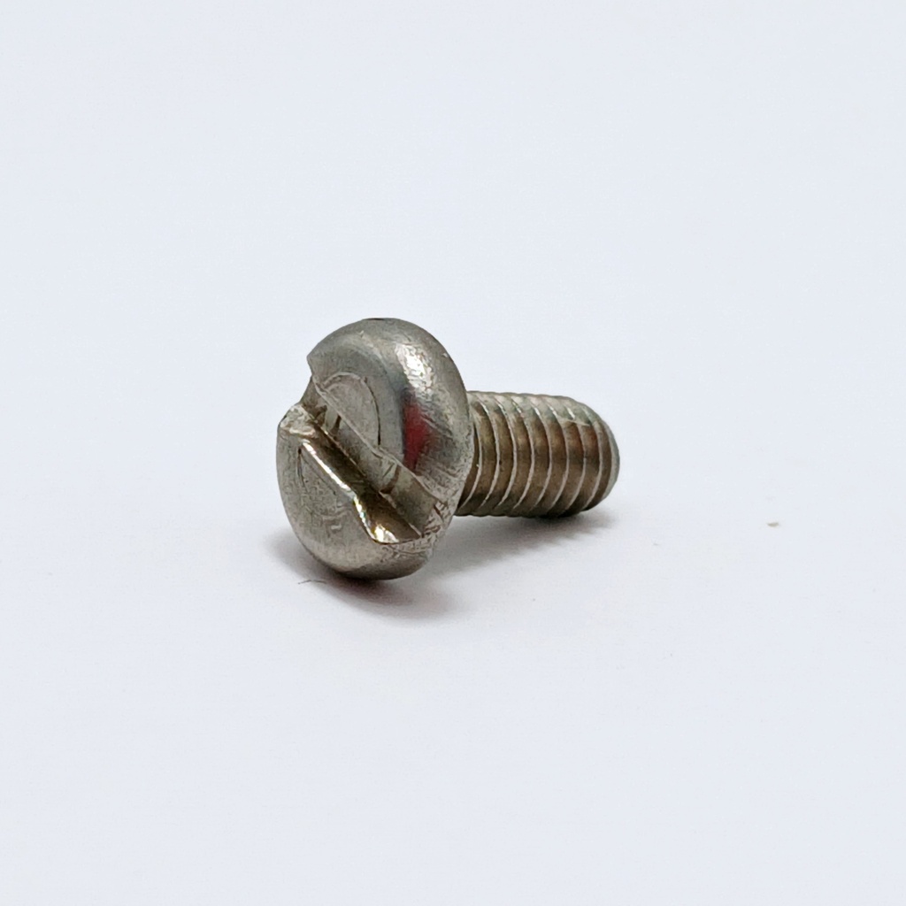 Slotted pan head mach. screw M4x8