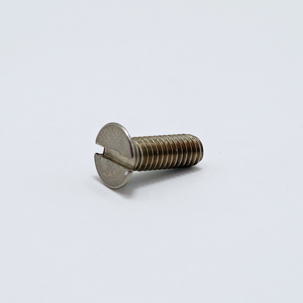 [TS 40605] Slotted flat head mach. screw M4x12