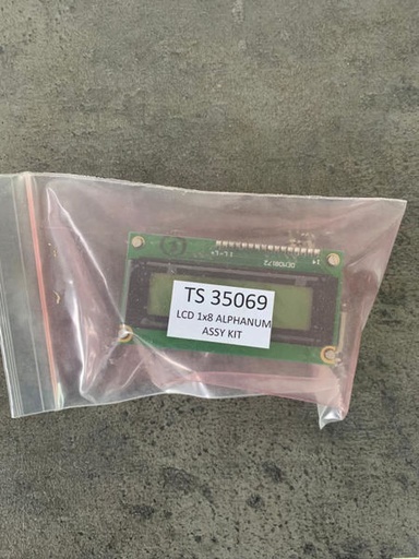 [TS 35069] LCD 1x8 alphanum assy